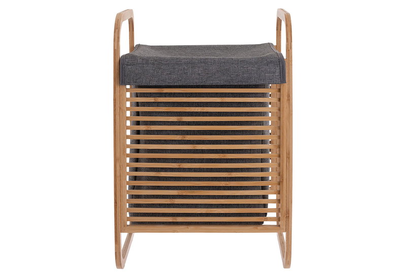 Estia Καλάθι Απλύτων Bamboo Με Θήκη 40x35x60.5cm