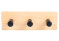 Estia Home Art Bamboo Essentials Επιτοίχια Κρεμάστρα Μεταλλική 3 Θέσεων