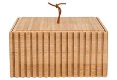 Estia Bamboo Essentials Κουτί Αποθήκευσης & Οργάνωσης Μπάνιου 15x15x7cm