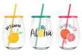 Ποτήρι Νερού Marva Home Happy Fruit 560ml σε 3 Αποχρώσεις