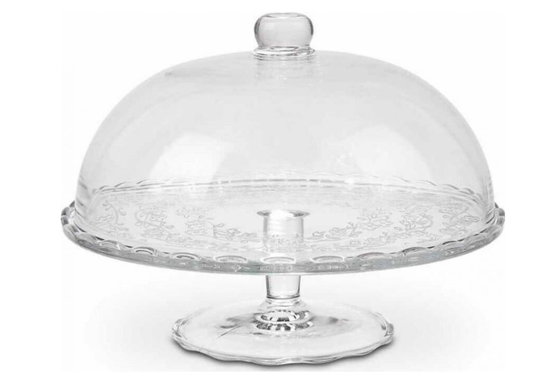 Marva Home Τουρτιέρα Γυάλινη 29x29x16cm