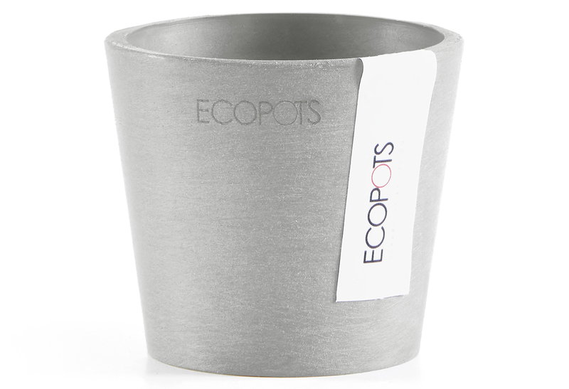 Ecopots Κασπώ Amsterdam Mini Γκρι Ανοιχτό Φ8x7cm