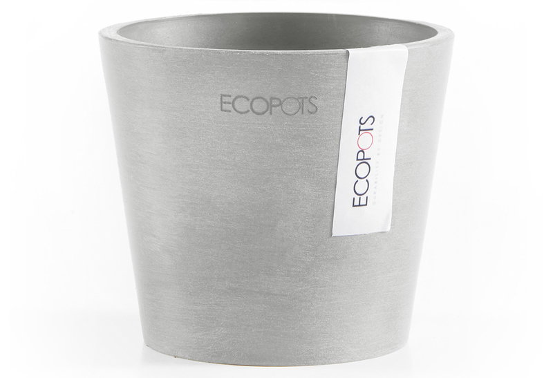 Ecopots Κασπώ Amsterdam Mini Γκρι Ανοιχτό Φ10.5x9.2cm