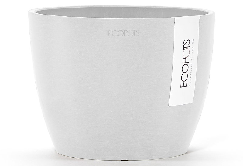 Ecopots Κασπώ Stockholm Λευκό Φ16x12.5cm