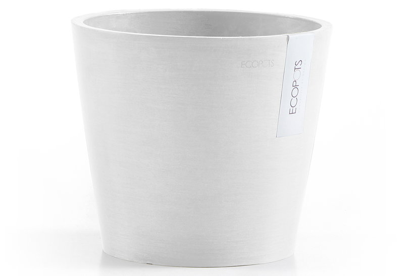 Ecopots Κασπώ Amsterdam Λευκό Φ20cm