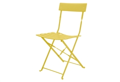 Καρέκλα Μεταλλική Nattera Κίτρινη Πτυσσόμενη 46x42x81cm
