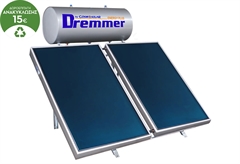 Cosmosolar Dremmer Ηλιακός Θερμοσίφωνας Διπλής Ενέργειας 300 4m² Ταράτσας-Κεραμοσκεπής