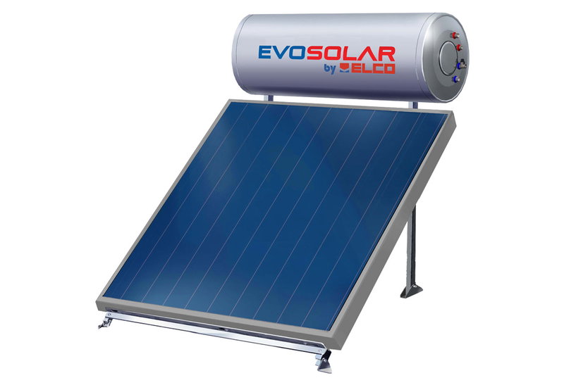 Elco Evosolar Ηλιακός Θερμοσίφωνας Διπλής Ενέργειας 160 2m² Ταράτσας