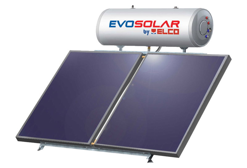 Elco Evosolar Ηλιακός Θερμοσίφωνας Τριπλής Ενέργειας 200 3m² Ταράτσας