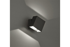 Απλίκα Εξωτερικού Χώρου Adjustable Quadro Viokef LED Μαύρη