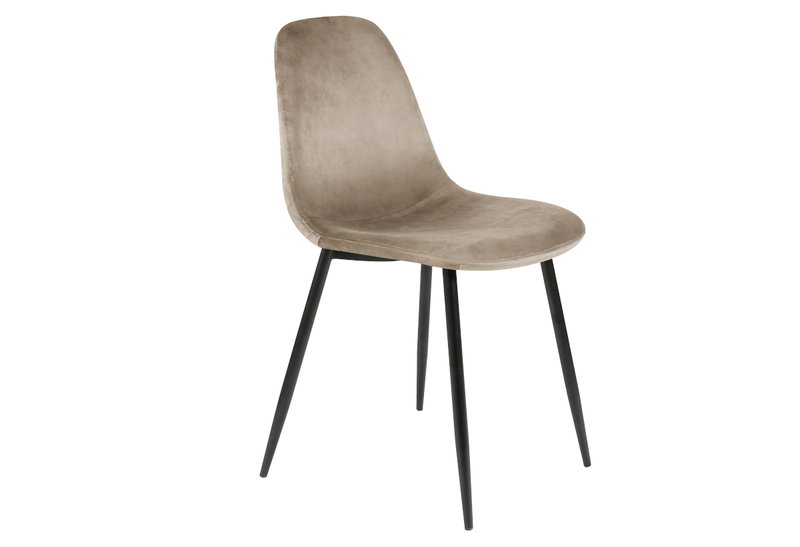 Καρέκλα Sticky M52xΠ43xY86cm Μπεζ/Μαύρη