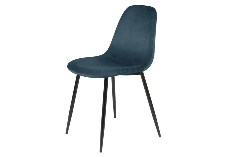 Καρέκλα Sticky M52xΠ43xY86cm Μαύρη/Μπλε