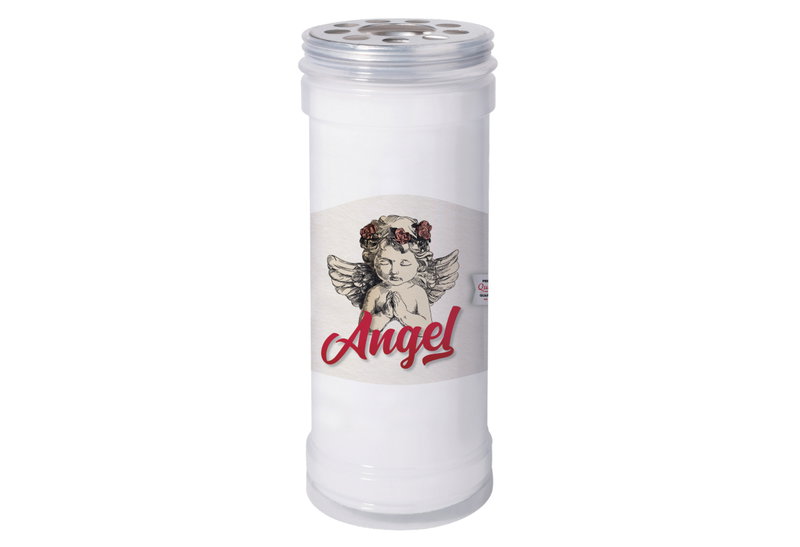 Candil Angel Κερί Αφιέρωσης 95 Ωρών 15cm Λευκό