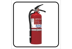 Ergo Πινακίδα Σήμανσης PVC "Πυροσβεστήρας" 95Χ95mm