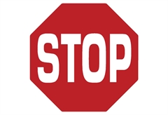 Ergo Πινακίδα Αυτοκόλλητη "Stop" 95Χ95mm