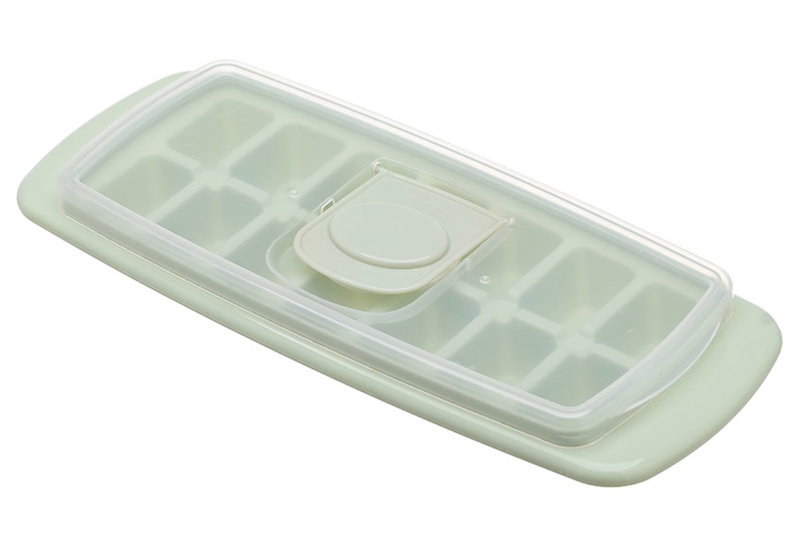 Ecocasa Παγοθήκη Πλαστική 14 Θέσεων Mint Green με Καπάκι