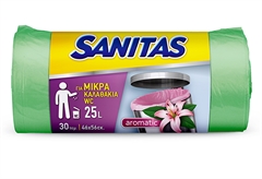 Sanitas Σακούλες Απορριμάτων WC Αρωματικές Small 30 Τεμάχια
