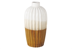 Boltze Βάζο Vinola 28x14cm Μπεζ Ombre