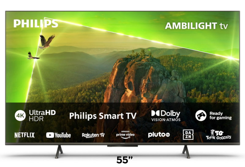 Philips 55PUS8118/12 4K UHD Smart Τηλεόραση Ambilight 55"