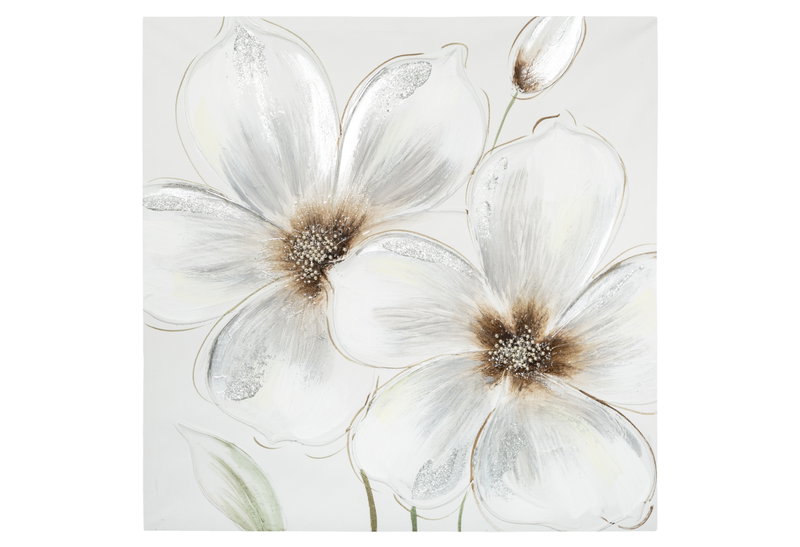 Atmosphera Καμβάς Λαδιού Flower 48x48cm σε 3 Σχέδια