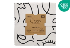 Σεντόνι Διπλό Ionion Cosy Faces 260x240cm