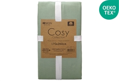 Σεντόνι Μονό Ionion Cosy Olive 260x170cm