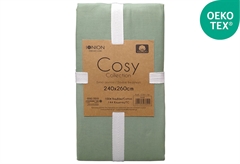 Σεντόνι Διπλό Ionion Cosy Olive 260x240cm