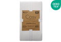 Σεντόνι Διπλό Ionion Cosy Off White με Λάστιχο Μ200xΠ160xΥ35cm
