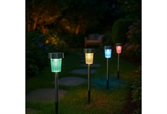 Ηλιακό Φωτιστικό Στύλος LED 4.8x36.5cm Σετ 10 Τεμαχίων