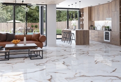 Πλακάκι Δαπέδου Πορσελανάτο Glamour 60x120cm Λευκό