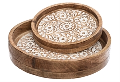 Σετ Atmosphera Ritual Δίσκοι Σερβιρίσματος Ξύλινοι 2 Τεμάχια