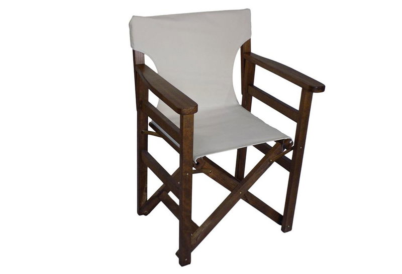 Καρέκλα Σκηνοθέτη Οξιά Λευκή 58x51x86cm