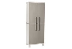 Ντουλάπα Πλαστική Δίφυλλη Toomax Wood Midi 65x37x173cm