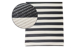 Χαλί Εξωτερικού Χώρου Plastona 180x120cm Ασπρόμαυρο