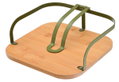 Estia Home Art Χαρτοπετσετοθήκη Τετράγωνη Bamboo Essentials με Ατσάλι Λαδί