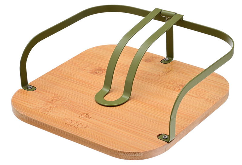 Estia Home Art Χαρτοπετσετοθήκη Τετράγωνη Bamboo Essentials με Ατσάλι Λαδί