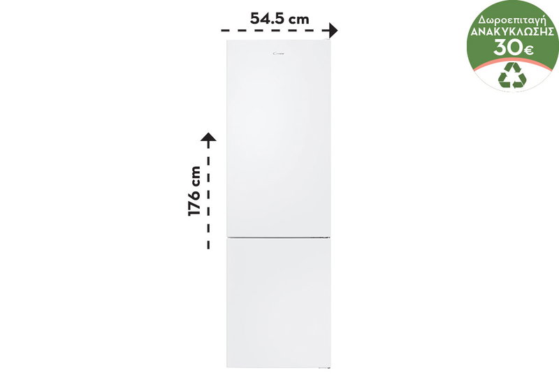 Candy CCΤ3L517FW Ψυγειοκαταψύκτης