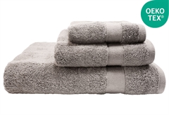 Πετσέτα Προσώπου Ionion Arya με γραφή Braille 90x50cm Silver