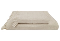 Πετσέτα Προσώπου Ionion Linen Neutral Μ90xΠ50cm