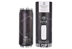 Ποτήρι Θερμός Estia Home Art Save the Aegean 500ml Μαύρο