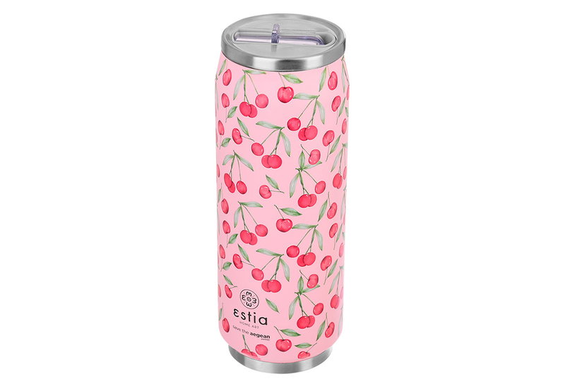 Ποτήρι Θερμός Estia Home Art Save the Aegean 500ml Cherry Rose