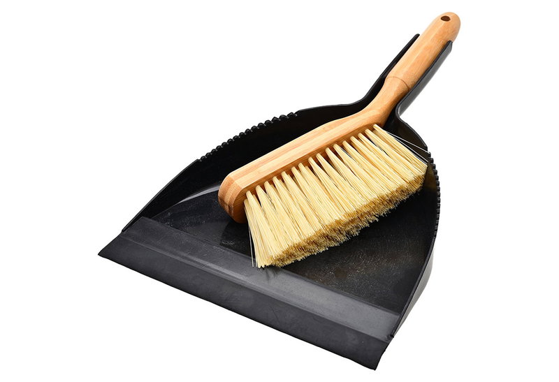 Estia Home Art Σκουπάκι Bamboo με Φαράσι Μαύρο