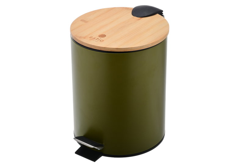 Estia Home Art Χαρτοδοχείο Λαδί 5Lt με Soft Close