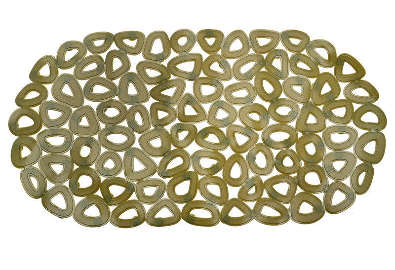 Αντιολισθητικό Πατάκι Μπανιέρας Estia Home Art 68x35cm Λαδί