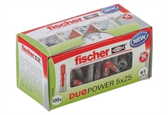 Βύσμα 5x25mm Fischer Duopower-LD 100 Τεμάχια