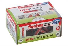 Βύσμα 6x30mm Fischer Duopower-LD 100 Τεμάχια