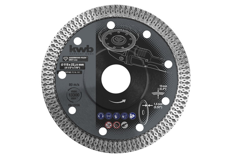 KWB Διαμαντόδισκος 115mm Πλακιδίων Spider