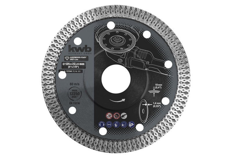 KWB Διαμαντόδισκος 125mm Πλακιδίων Spider