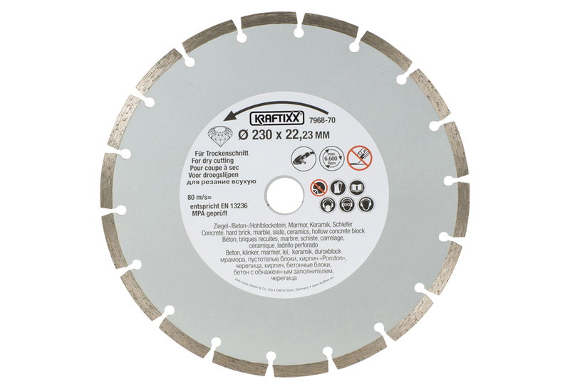 KWB Διαμαντόδισκος 230mm Δομικών Υλικών Silver Line