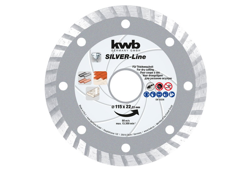 KWB Διαμαντόδισκος 125mm Τούρμπο Silver Line